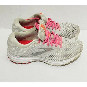 Brooks Revel 2 pink and white sneakers running size 8